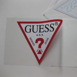 Guess Jeans logo reusable window decal stickers